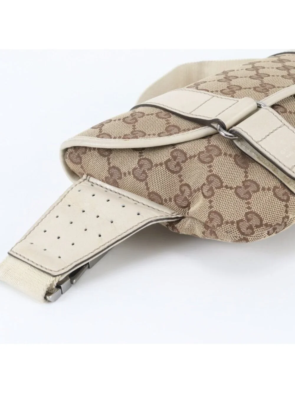 Gucci GG Canvas 2-Way Belt Bag Crossbody Waist Pouch